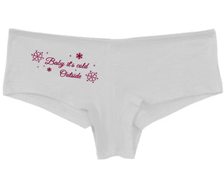 Baby It's Cold Outside - White Boy Short