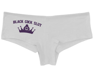 Black Cock Slut - Queen of Spades - White Boy Short