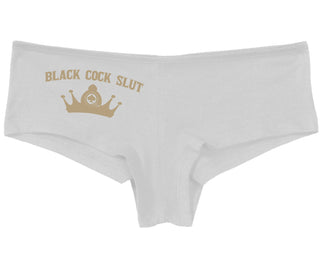 Black Cock Slut - Queen of Spades - White Boy Short