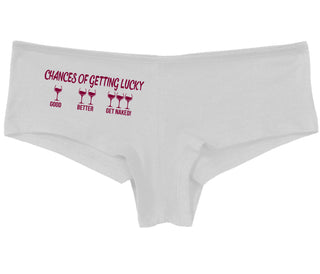 Chances Of Getting Lucky - More Wine - White Boy Short