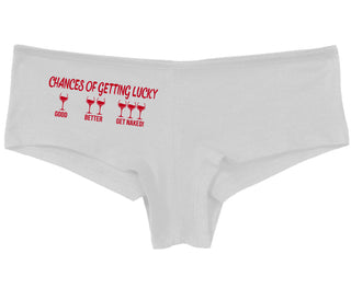 Chances Of Getting Lucky - More Wine - White Boy Short