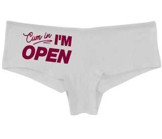 Cum In I'm Open - White Boy Short