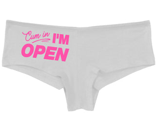 Cum In I'm Open - White Boy Short