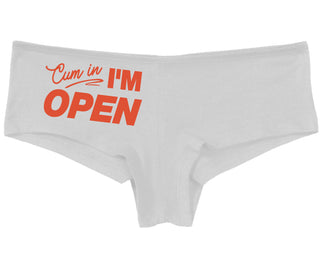Cum In I'm Open - White Boy Short