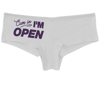 Cum In I'm Open - White Boy Short