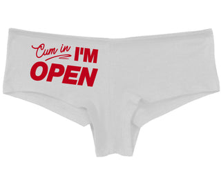 Cum In I'm Open - White Boy Short