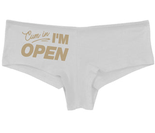 Cum In I'm Open - White Boy Short