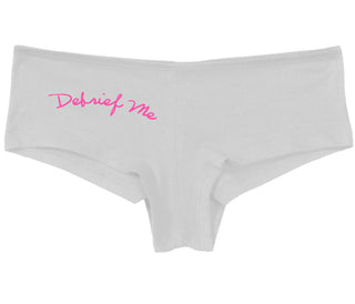 Debrief Me - White Boy Short