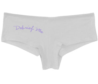 Debrief Me - White Boy Short