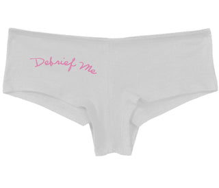 Debrief Me - White Boy Short