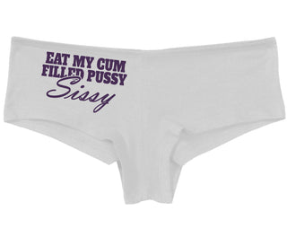 Eat My Cum Filled Pussy Sissy  Cuck - White Boy Short