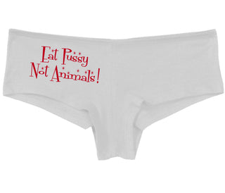 Eat Pussy Not Animals - White Boy Short