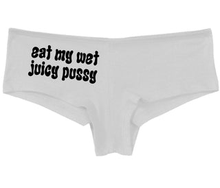 Eat My Wet Juicy Pussy - White Boy Short