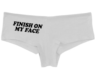 Finish On My Face - White Boy Short