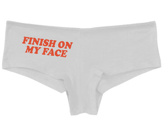 Finish On My Face - White Boy Short