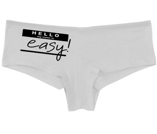 Hello My Name Is Easy - White Boy Short
