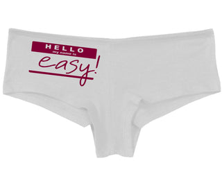 Hello My Name Is Easy - White Boy Short