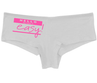 Hello My Name Is Easy - White Boy Short