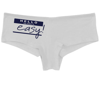 Hello My Name Is Easy - White Boy Short
