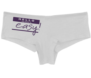 Hello My Name Is Easy - White Boy Short