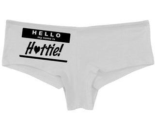 Hello My Name Is Hottie - White Boy Short