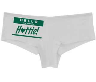 Hello My Name Is Hottie - White Boy Short
