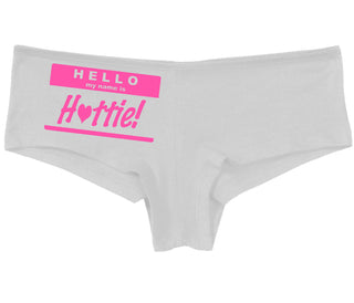 Hello My Name Is Hottie - White Boy Short