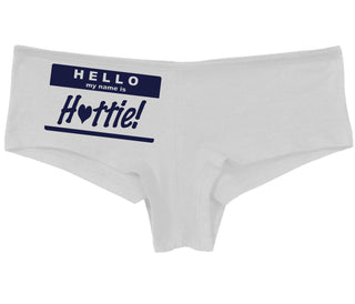 Hello My Name Is Hottie - White Boy Short