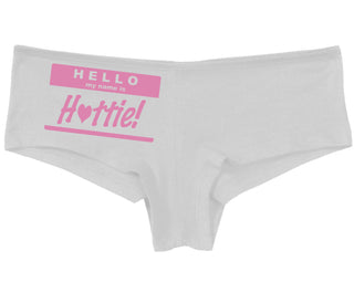 Hello My Name Is Hottie - White Boy Short