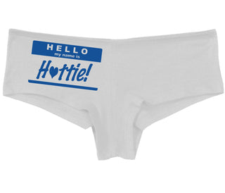 Hello My Name Is Hottie - White Boy Short