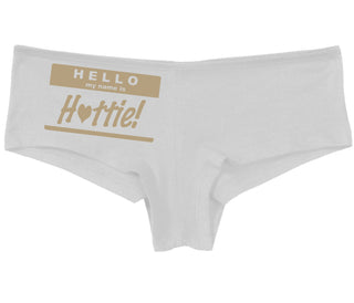 Hello My Name Is Hottie - White Boy Short