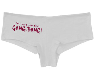 Here for the Gang Bang - White Boy Short