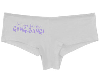Here for the Gang Bang - White Boy Short