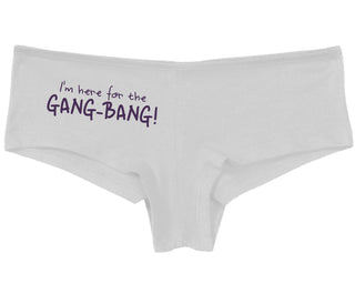 Here for the Gang Bang - White Boy Short