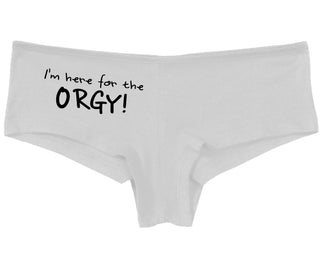 Here for the Orgy - White Boy Short