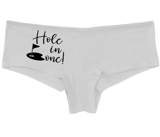 Hole In One - Suggestive Golf - White Boy Short