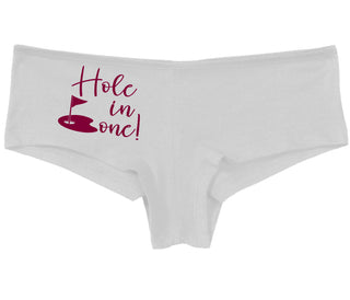 Hole In One - Suggestive Golf - White Boy Short