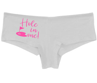 Hole In One - Suggestive Golf - White Boy Short