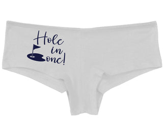 Hole In One - Suggestive Golf - White Boy Short