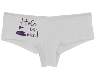 Hole In One - Suggestive Golf - White Boy Short