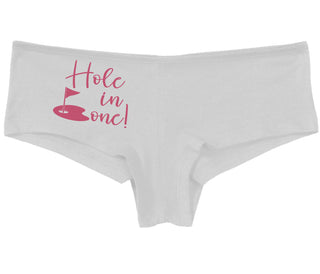 Hole In One - Suggestive Golf - White Boy Short