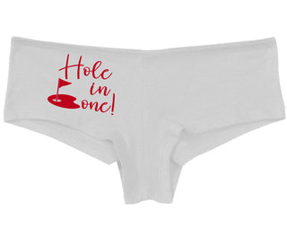 Hole In One - Suggestive Golf - White Boy Short