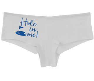 Hole In One - Suggestive Golf - White Boy Short