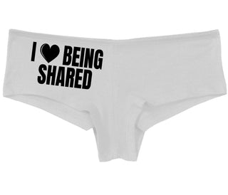 I Love Being Shared - White Boy Short