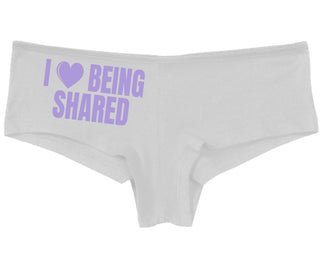 I Love Being Shared - White Boy Short