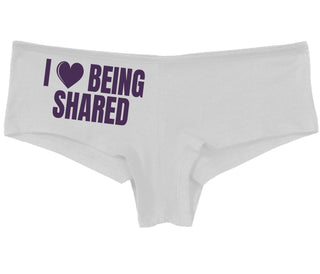 I Love Being Shared - White Boy Short