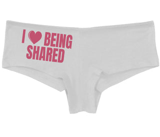 I Love Being Shared - White Boy Short