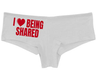 I Love Being Shared - White Boy Short