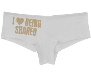 I Love Being Shared - White Boy Short