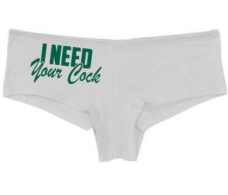 I Need Your Cock - White Boy Short